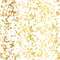Vector Golden On White Abstract Grunge Flake Foil Texture Seamless Pattern Background. Great for elegant gold fabric