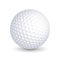 Vector golf ball on white background