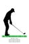 Vector Golfer Silhouettes