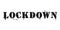 Vector graffiti lockdown lettering in black over white. Vector design street art.