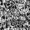 Vector graffiti tags seamless pattern, print design.