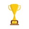 Vector of a grand champion gold trophy