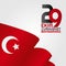 Vector graphic of 29 ekim cumhuriyet bayramimiz good for 29 ekim cumhuriyet bayramimiz celebration.