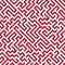 Vector graphic abstract geometry maze pattern. red seamless geometric labyrinth background