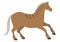 vector graphic african ancient brown horse illustration