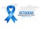 vector graphic of ataxia awareness day good for ataxia awareness day celebration. flat design. flyer design.flat illustration