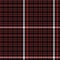 Vector graphic of black, red, pink and white gingham cloth background with fabric texture. Seamless fabric texture. Suits for
