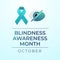 vector graphic of Blindness Awareness Month good for Blindness Awareness Month celebration. flat design. flyer design.flat