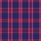 Vector graphic of blue, red, maroon and pink gingham cloth background with fabric texture. Seamless fabric texture. Suits for