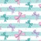 Vector graphic bows with hearts. Cute woman decoration. Striped white black stain bow pattern. Satin gift wrap for