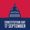 Vector graphic of constitution day perfect for constitution day celebration.