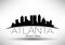 Vector Graphic Design of Atlanta City Skyline