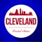 Vector Graphic Design of Cleveland City Skyline