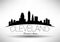 Vector Graphic Design of Cleveland City Skyline