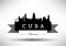 Vector Graphic Design of Cuba Skyline