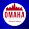 Vector Graphic Design of Omaha City Skyline