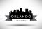 Vector Graphic Design of Orlando City Skyline