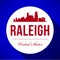 Vector Graphic Design of Raleigh City Skyline