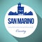 Vector Graphic Design of San Marino City Skyline