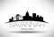 Vector Graphic Design of Savannah City Skyline
