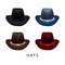 Vector Graphic of Four Hats on White Background