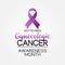 Vector graphic of Gynecologic Cancer Awareness Month good for Gynecologic Cancer Awareness celebration.