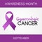 Vector graphic of Gynecologic Cancer Awareness Month good for Gynecologic Cancer Awareness celebration.