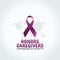 Vector graphic of honors caregivers awareness month