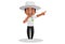 Vector graphic illustration of Cricket Umpire