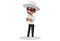 Vector graphic illustration of Cricket Umpire