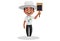 Vector graphic illustration of Cricket Umpire