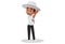 Vector graphic illustration of Cricket Umpire