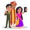 Vector Graphic Illustration of Indian Groom