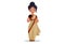 Vector Graphic Illustration of Indian Lady Teacher