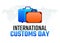 Vector graphic of international customs day