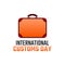 Vector graphic of international customs day