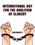 Vector graphic of international day for the abolition of slavery