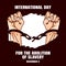 Vector graphic of international day for the abolition of slavery