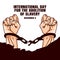 Vector graphic of international day for the abolition of slavery