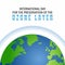 Vector graphic of international day for the preservation of the ozone layer