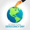 Vector graphic of international democracy day good for international democracy day celebration.