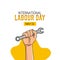 Vector graphic of international labour day good for international labour day celebration.