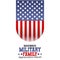 Vector graphic of military family appreciation month good for military family appreciation month celebration.