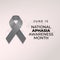 vector graphic of National Aphasia Awareness Month good for National Aphasia Awareness Month celebration. flat design. flyer