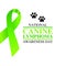 Vector graphic of national canine lymphoma awareness day