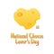 Vector graphic of national cheese lover`s day