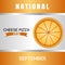 Vector graphic of national cheese pizza day good for national cheese pizza day celebration.