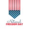 Vector graphic of national freedom day good for national freedom day celebration.