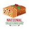 Vector graphic of national fruitcake day good for national fruitcake day celebration.