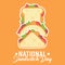 Vector graphic of national sandwitch day good for national sandwitch day celebration.